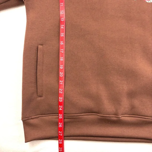 Rebel Minds Brown “Blessed w/ the Bag” Graphic Fleece Lined Hoodie (M) - Picture 15 of 16